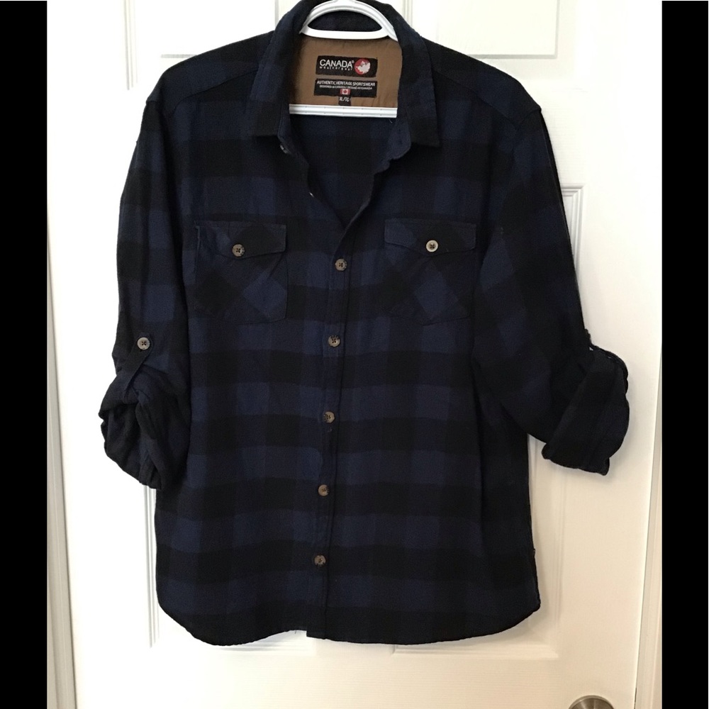 Mens Canada Weather Gear plaid shirt